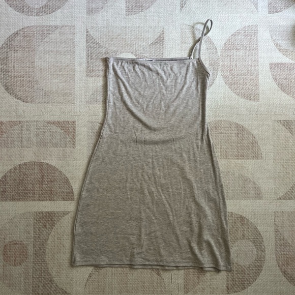 JOAH BROWN one shoulder ribbed mini dress - gray - Picture 3 of 6